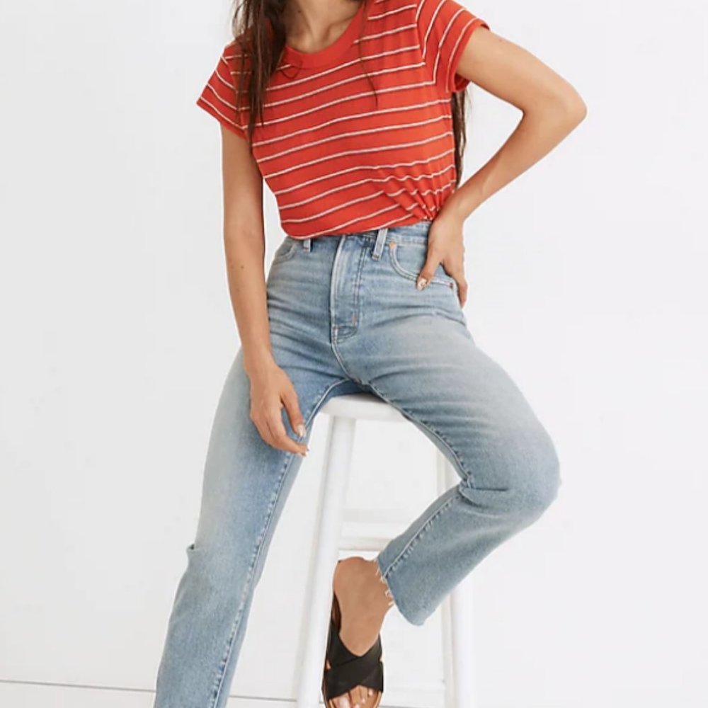 Madewell The Curvy Momjean in Mayes Wash